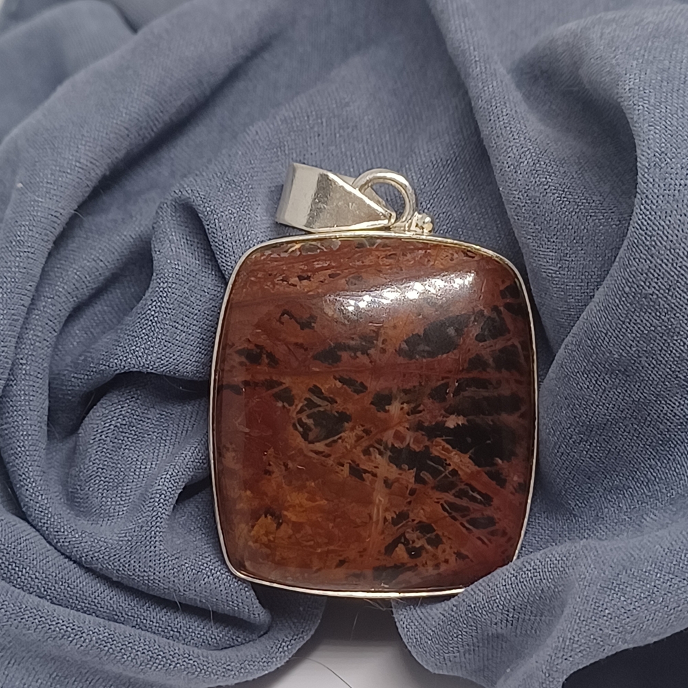Gemstone Mahogany Obsidian Pendant - Picture 7 of 15